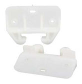 US Hardware WP-8813C Series Drawer Guide, For: 1-1/8 in Track, Plastic, White